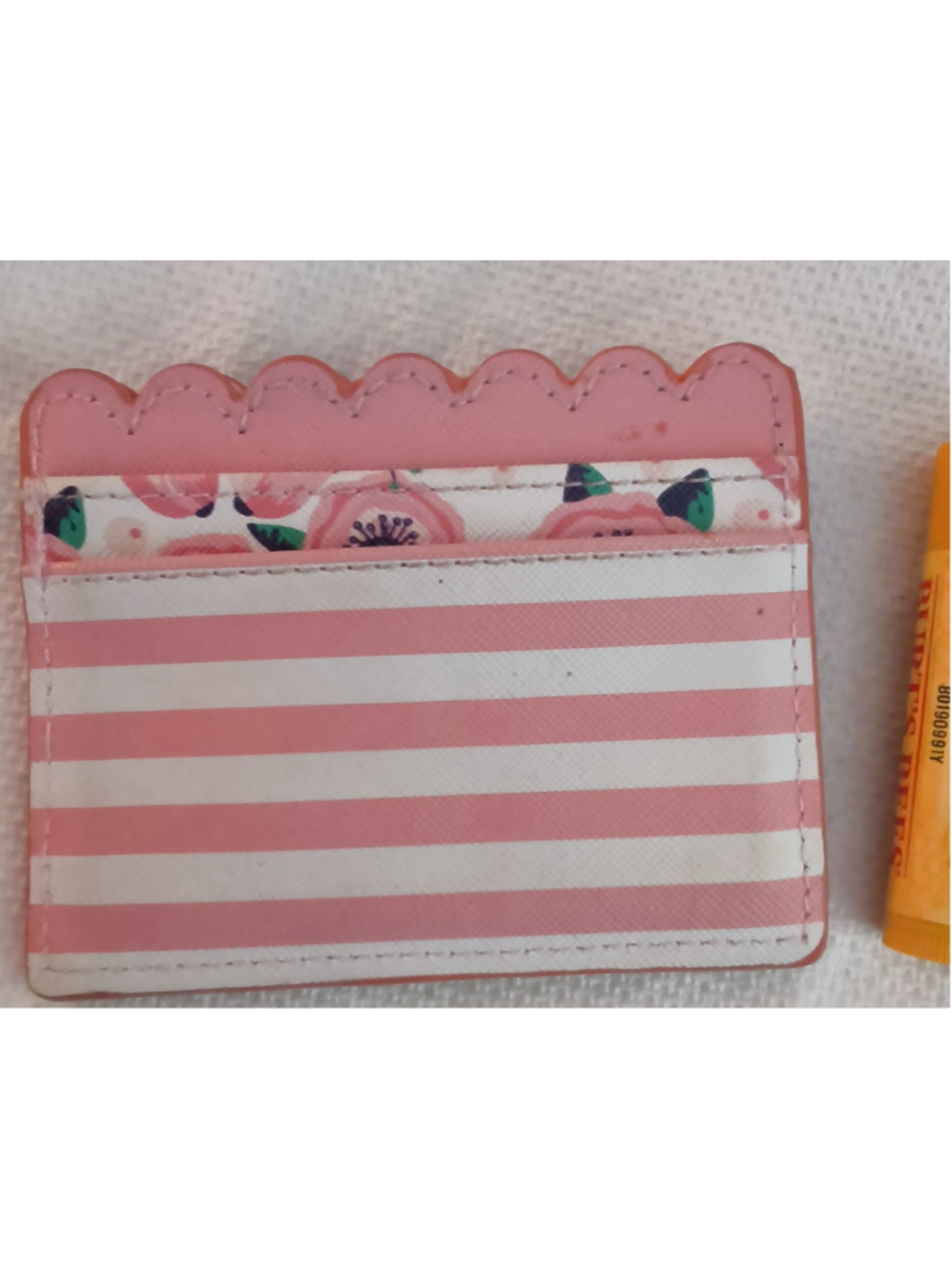 Floral zippered card,coin holder